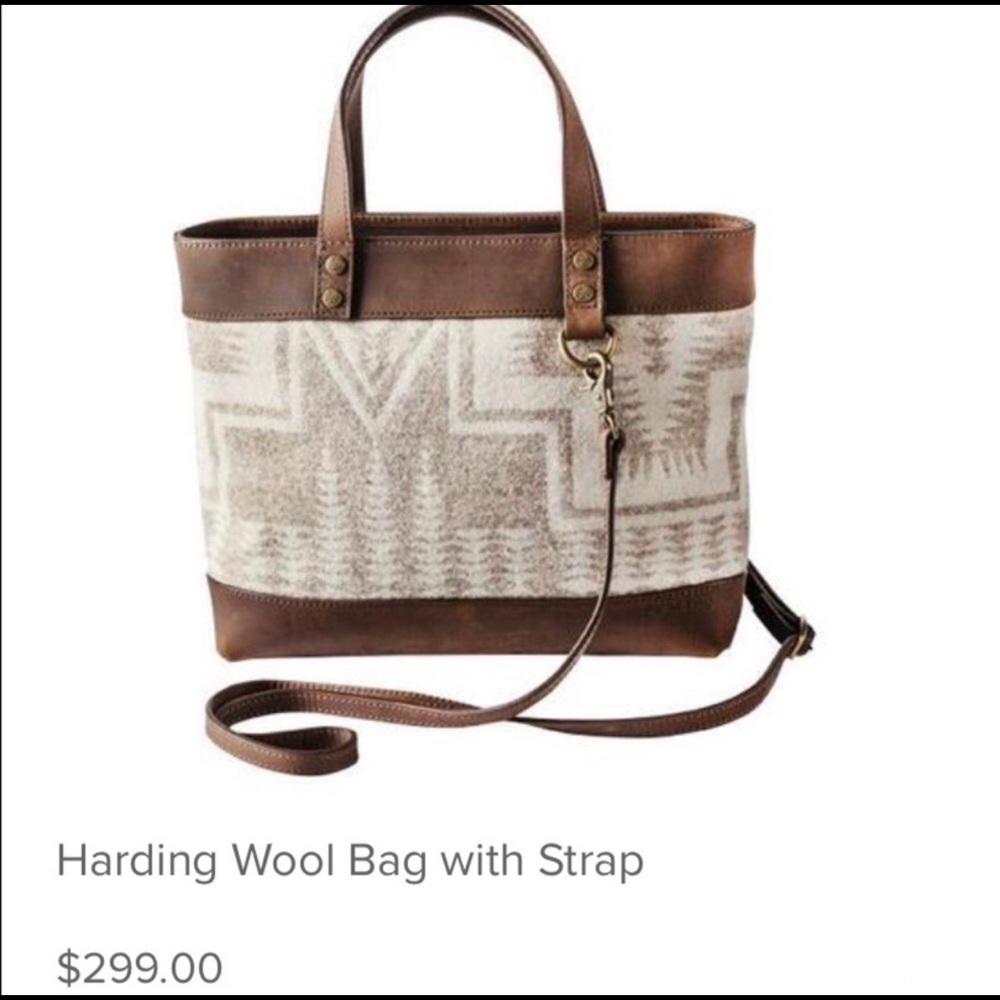 Pendleton Tonal Wool Aztec pattern Handbag NWT